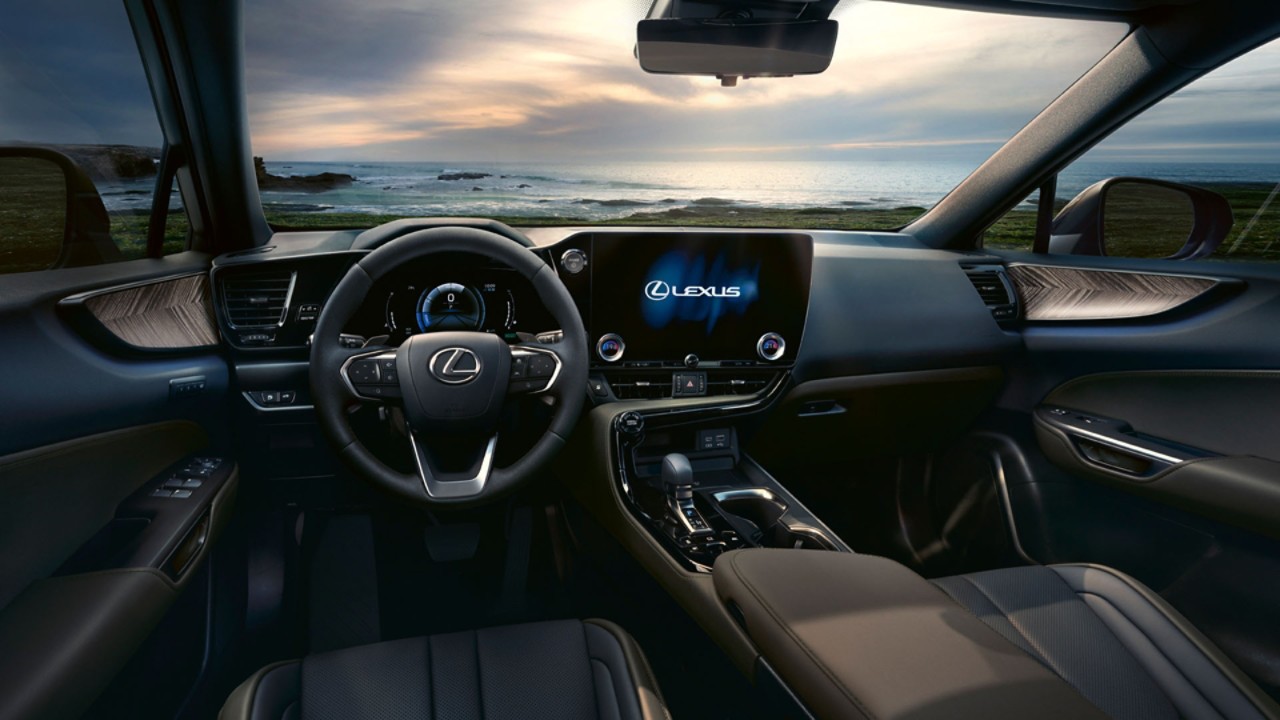 Front interior of a Lexus NX